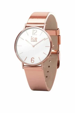 Watches*Ice-Watch 015091 City Sparkling 36mm Quartz Watch Rose Gold