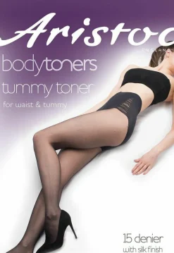 Tights & Socks|Tights & Socks*Aristoc 15 Denier Bodytoners Waist & Tummy Toner Tights - Black