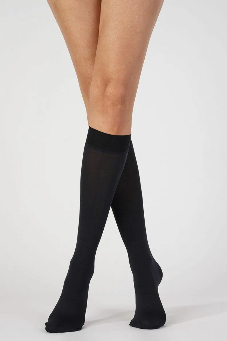 Tights & Socks|Tights & Socks*Aristoc 80 Denier Opaque Knee Highs - Black