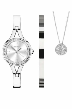 Watches*Sekonda 49018 Fashion 24mm Quartz Watch Silver