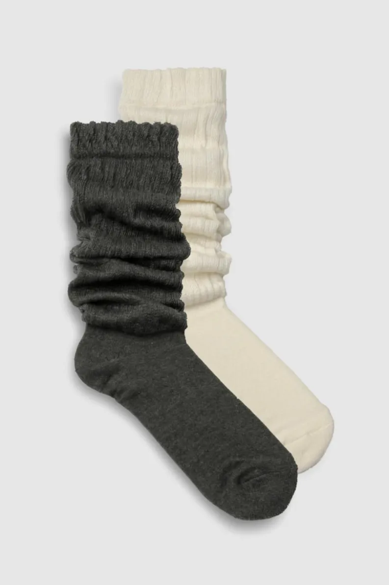 Tights & Socks|Tights & Socks*boohoo 2 Pack Knitted Slouchy Socks multi