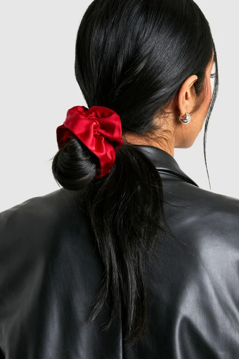 Hair Accessories*boohoo 2 Pack Satin Scrunchies multi