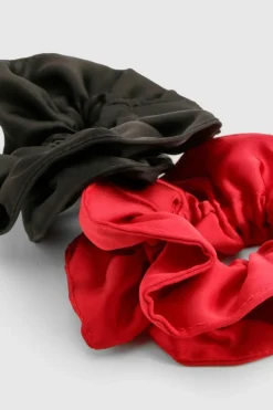 Hair Accessories*boohoo 2 Pack Satin Scrunchies multi