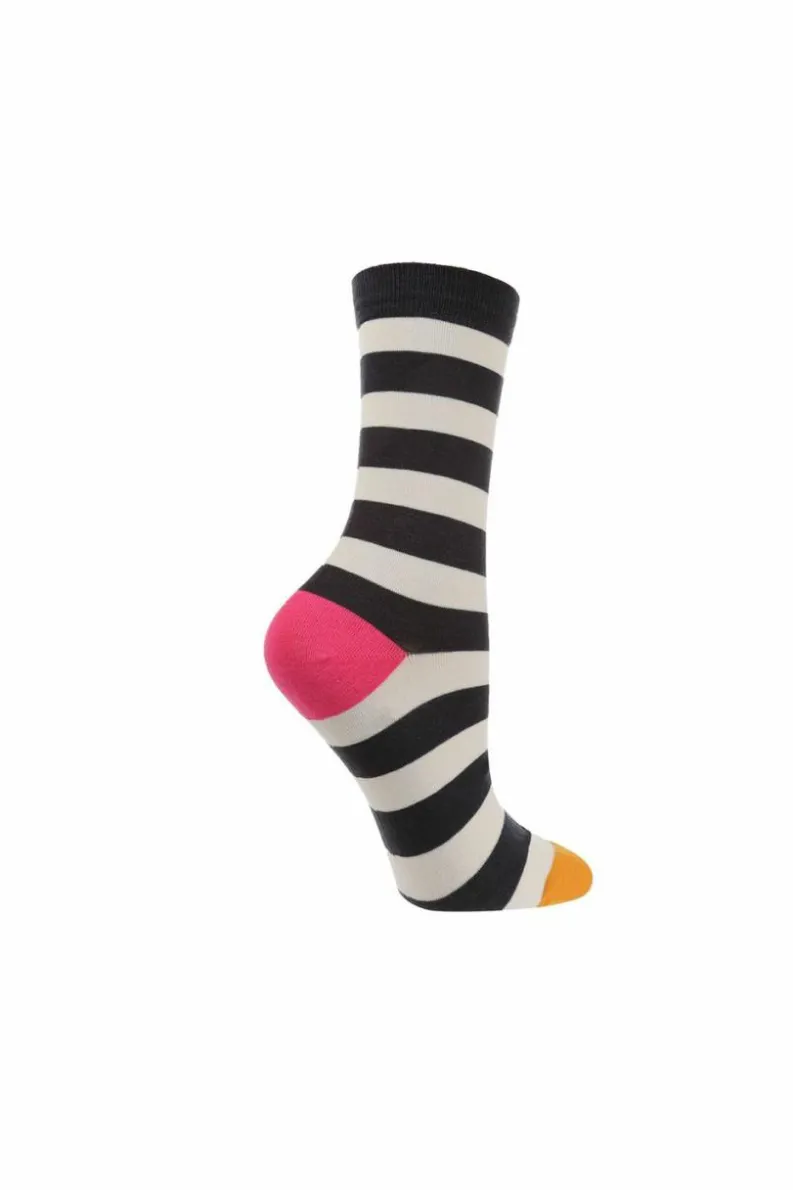 Tights & Socks|Tights & Socks*Caroline Gardner 1 Pair Pack Bamboo Cotton Crew Socks Multi