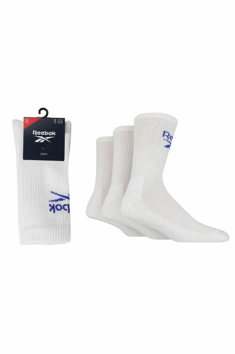 Tights & Socks|Tights & Socks*Reebok 3 Pair Pack Crew Sport Sock White