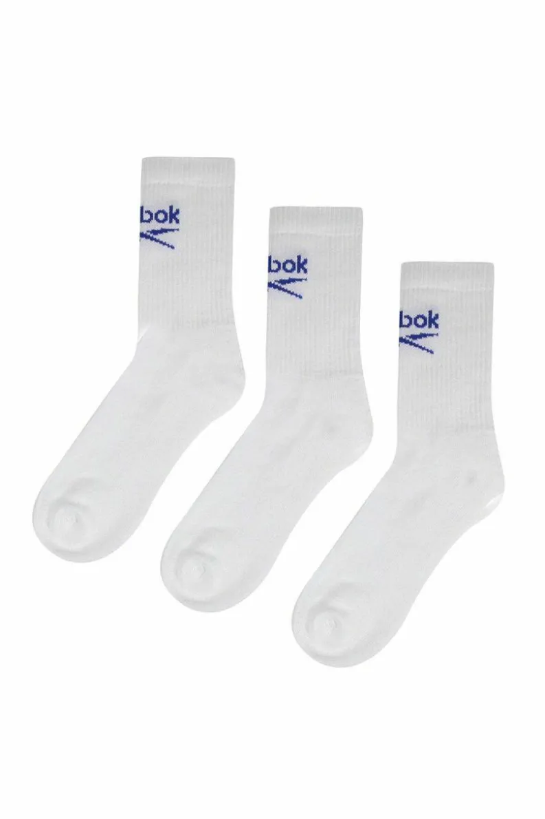 Tights & Socks|Tights & Socks*Reebok 3 Pair Pack Crew Sport Sock White