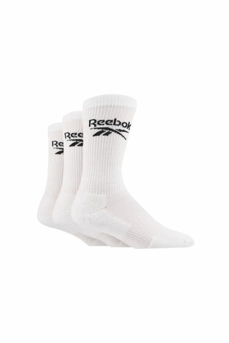 Tights & Socks|Tights & Socks*Reebok 3 Pair Pack Crew Sport Sock White