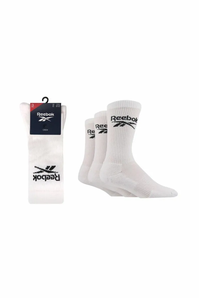 Tights & Socks|Tights & Socks*Reebok 3 Pair Pack Crew Sport Sock White
