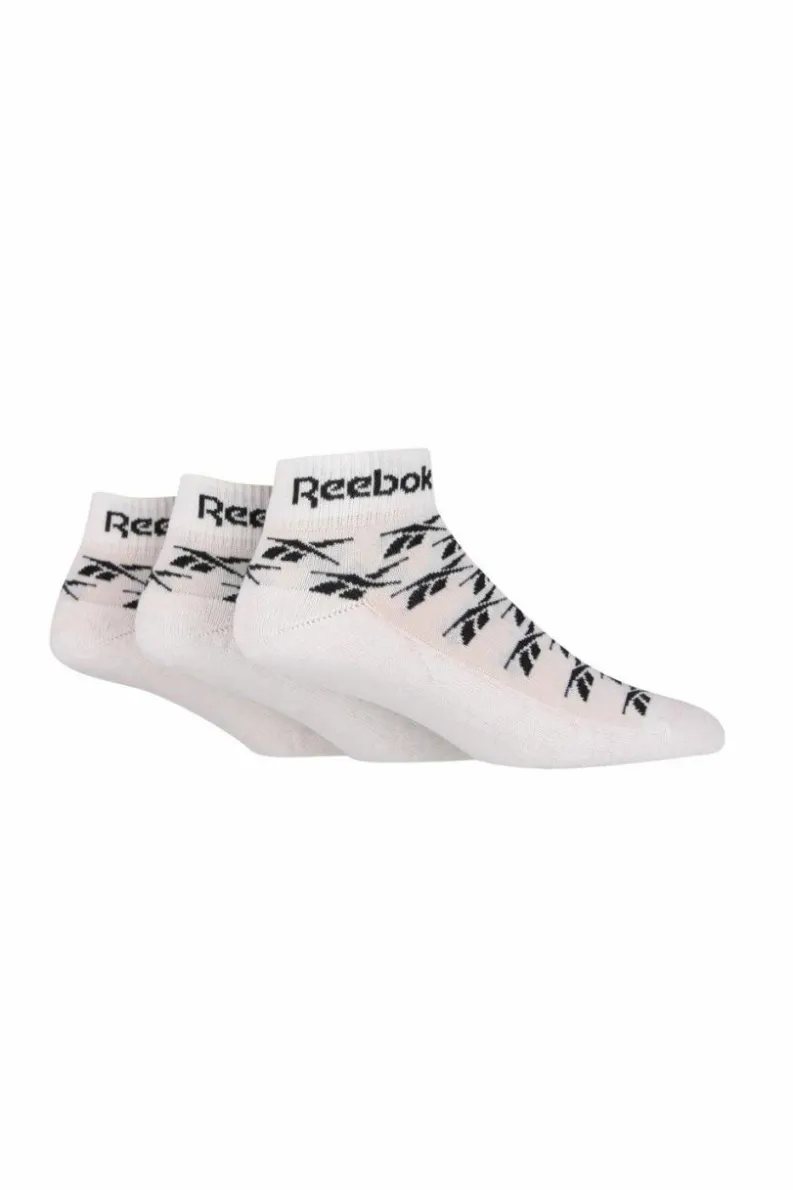 Tights & Socks|Tights & Socks*Reebok 3 Pair Pack Quarter Sport Sock With Cushioned Sole White