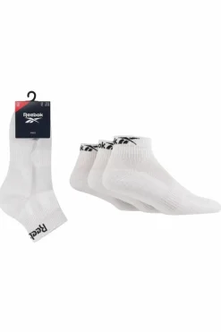 Tights & Socks|Tights & Socks*Reebok 3 Pair Pack Quarter Sport Sock With Cushioned Sole White