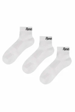 Tights & Socks|Tights & Socks*Reebok 3 Pair Pack Quarter Sport Sock With Cushioned Sole White