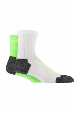 Tights & Socks|Tights & Socks*Reebok 2 Pair Pack Running Sport Sock With Cushioned Heel and Toe White