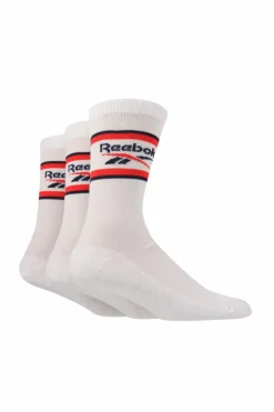 Tights & Socks|Tights & Socks*Reebok 3 Pair Pack Sport Sock With Cushioned Sole White