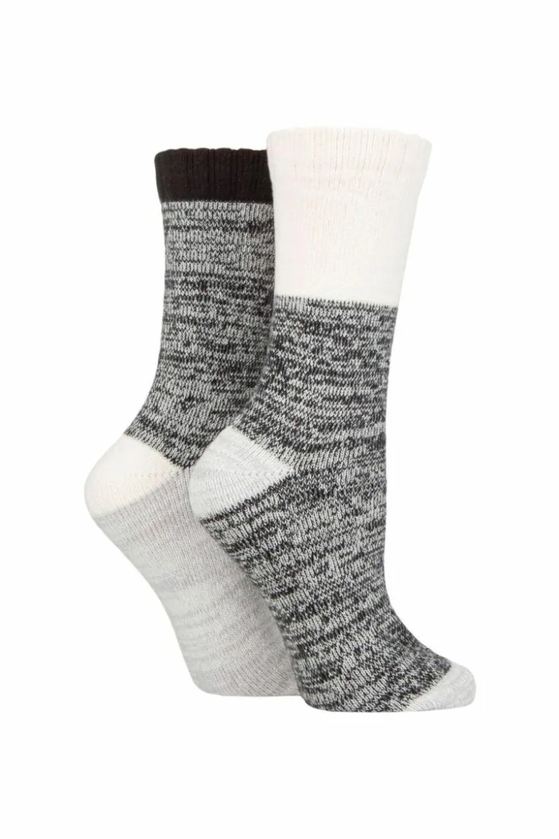 Tights & Socks|Tights & Socks*SOCKSHOP 2 Pair Velvet Soft Boot Socks Black