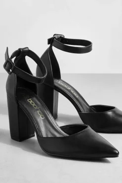 Heels*boohoo 2 Part Pointed Heels black