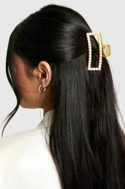 Hair Accessories*boohoo 2 Piece Pearl Hair Clips gold
