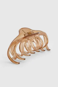 Hair Accessories*boohoo Acrylic Large Hair Claw Clip chocolate