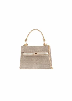 Handbags|Shoulder Bags*Where's That From Action' Stylish Small Bag With Buckle And Chain Detail Gold