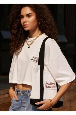 Handbags|Tote Bags*NastyGal Active Society Colour Block Tote Bag aubergine