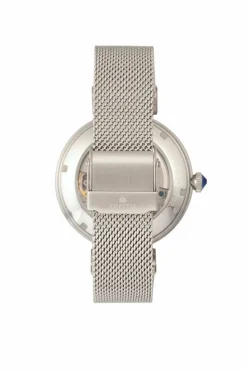 Watches*Empress Adelaide Automatic Skeleton Mesh-Bracelet Watch Silver