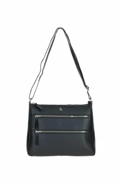 Shoulder Bags|Handbags*Ashwood Leather Aintree' Genuine Leather Shoulder Bag Black