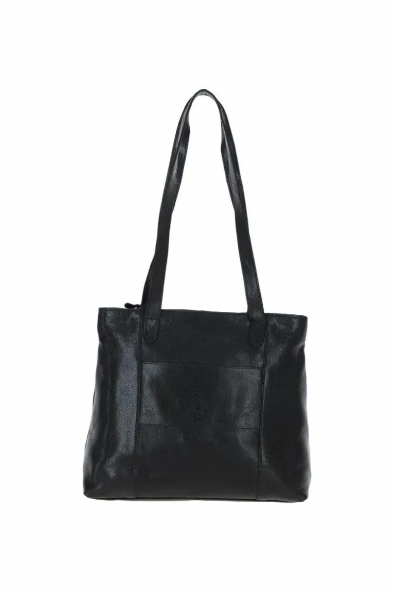 Shoulder Bags|Handbags*Ashwood Leather Alice' Elegant Real Leather Shoulder Bag Black
