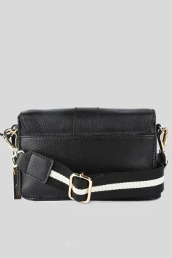 Handbags|Cross-Body Bags*Ashwood Leather Amore di Cuoio' Real Leather Small Crossbody Bag Black