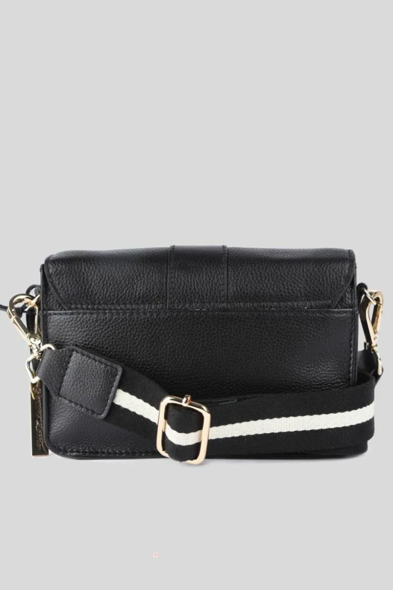 Handbags|Cross-Body Bags*Ashwood Leather Amore di Cuoio' Real Leather Small Crossbody Bag Black