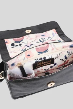 Handbags|Cross-Body Bags*Ashwood Leather Amore di Cuoio' Real Leather Small Crossbody Bag Black