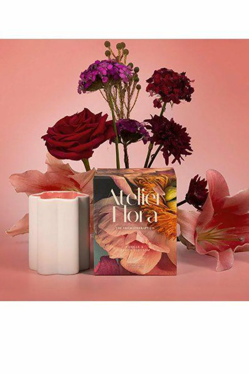 Candles & Diffusers|Candles*The Aromatherapy Company Atelier Flora 200g Candle - Vanilla & Peach Blossom White