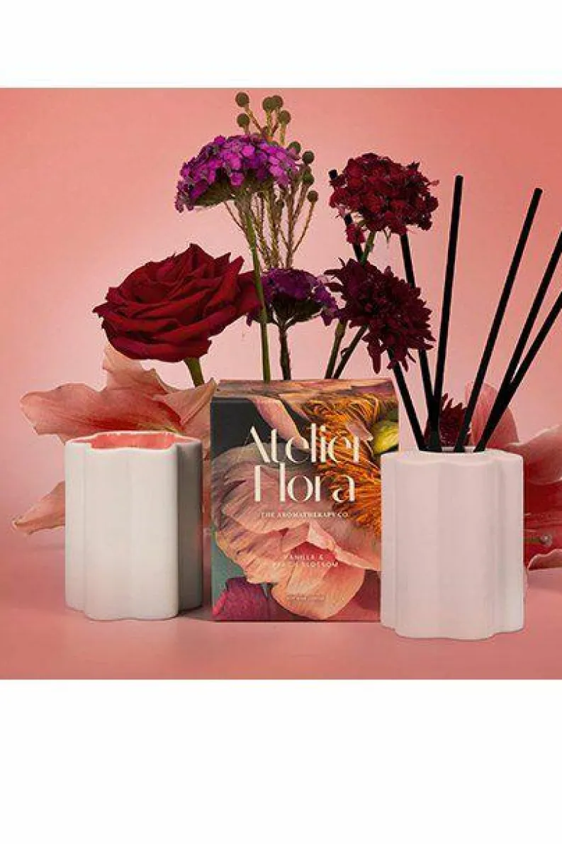 Candles & Diffusers|Candles*The Aromatherapy Company Atelier Flora 200g Candle - Vanilla & Peach Blossom White
