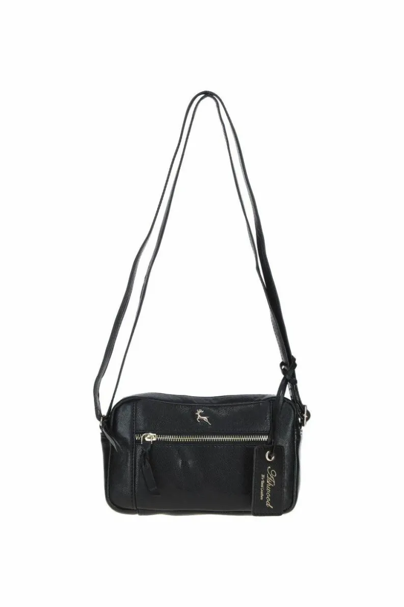 Handbags|Cross-Body Bags*Ashwood Leather Audrey' Leather Crossbody Bag with Adjustable Strap Black