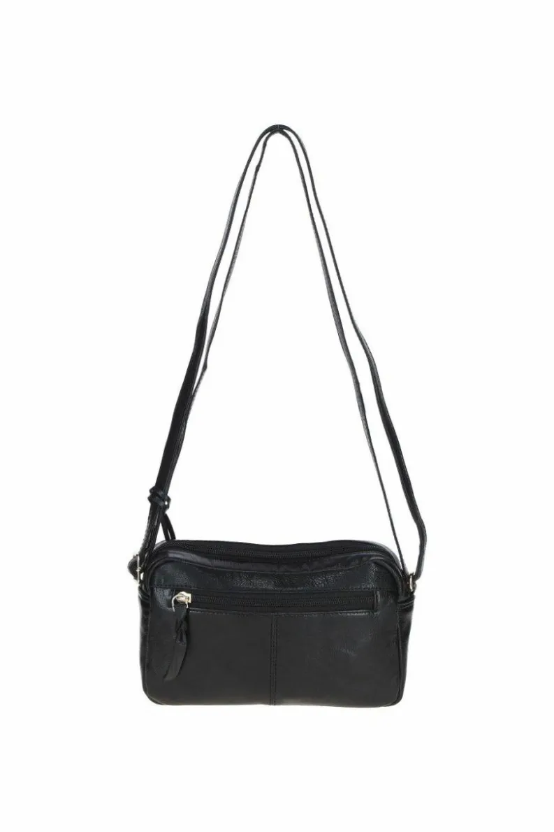 Handbags|Cross-Body Bags*Ashwood Leather Audrey' Leather Crossbody Bag with Adjustable Strap Black