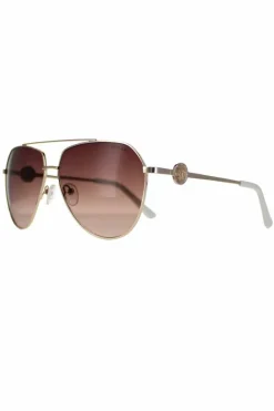 Sunglasses*Guess Aviator Brown Gradient GF6140 Gold