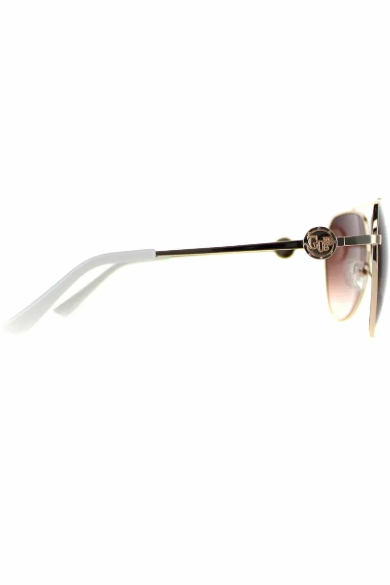 Sunglasses*Guess Aviator Brown Gradient GF6140 Gold