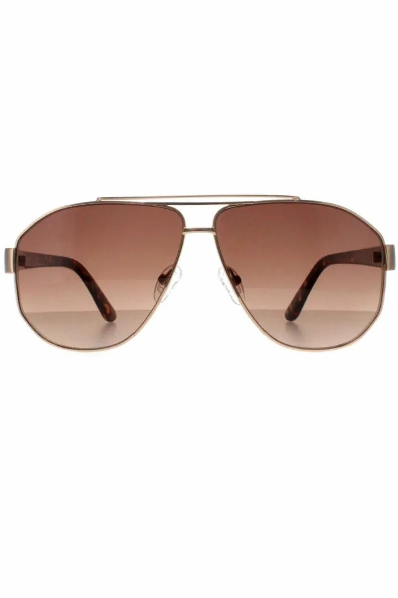 Sunglasses*Guess Aviator Brown Gradient GF6145 Gold