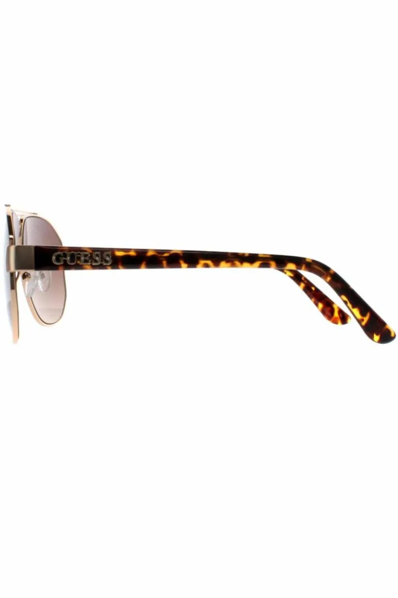 Sunglasses*Guess Aviator Brown Gradient GF6145 Gold
