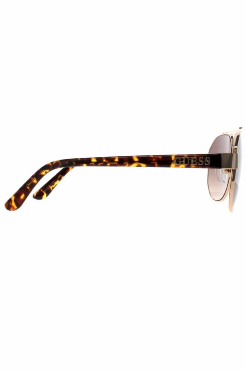 Sunglasses*Guess Aviator Brown Gradient GF6145 Gold