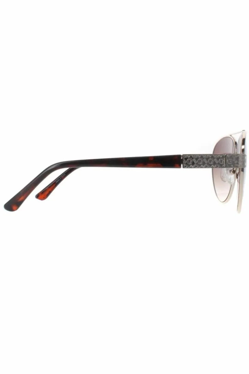 Sunglasses*Guess Aviator Brown Gradient GF0414 Gold