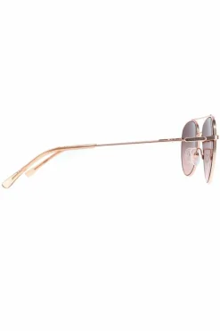 Sunglasses*CALVIN KLEIN Aviator Rose Brown Gradient CK20120S Gold