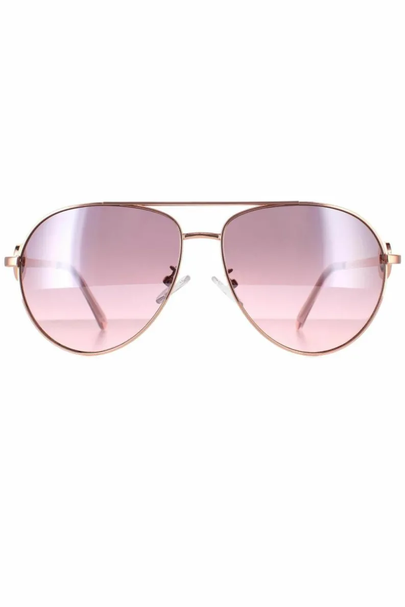 Sunglasses*Guess Aviator Rose Brown GF3064 Gold