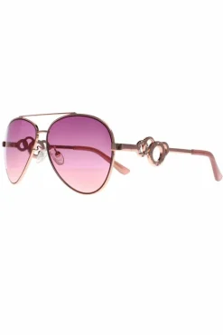 Sunglasses*Guess Aviator Rose Pink Gradient GF0365 Gold