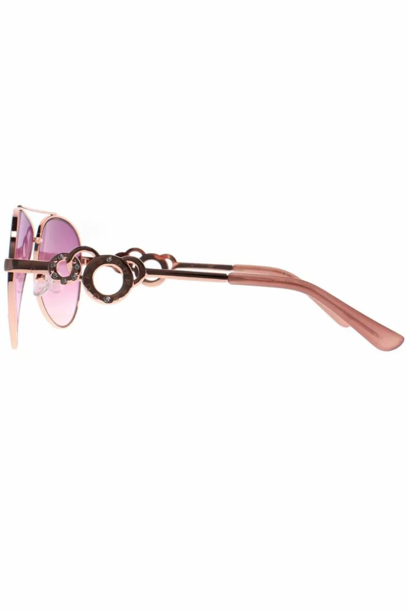 Sunglasses*Guess Aviator Rose Pink Gradient GF0365 Gold