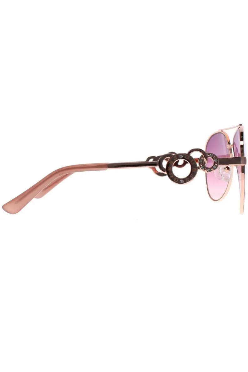 Sunglasses*Guess Aviator Rose Pink Gradient GF0365 Gold