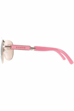 Sunglasses*Guess Aviator Shiny Rose Brown Mirror GU7295 Gold