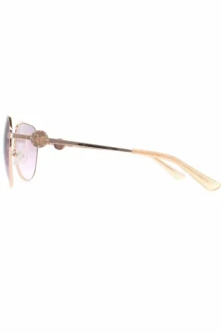 Sunglasses*Guess Aviator Shiny Rose Bordeaux Gradient GF6140 Gold