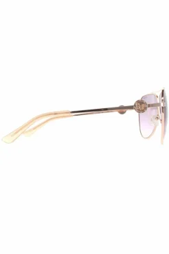 Sunglasses*Guess Aviator Shiny Rose Bordeaux Gradient GF6140 Gold