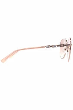 Sunglasses*Guess Aviator Shiny Rose Brown Gradient GF6143 Gold