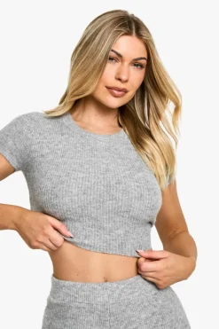 Jumpers|Jumpers & Cardigans*boohoo Back Detail Super Soft Jumper grey marl