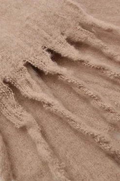 Scarves|Scarves*boohoo Basic Brushed Fringe Chunky Scarf brown